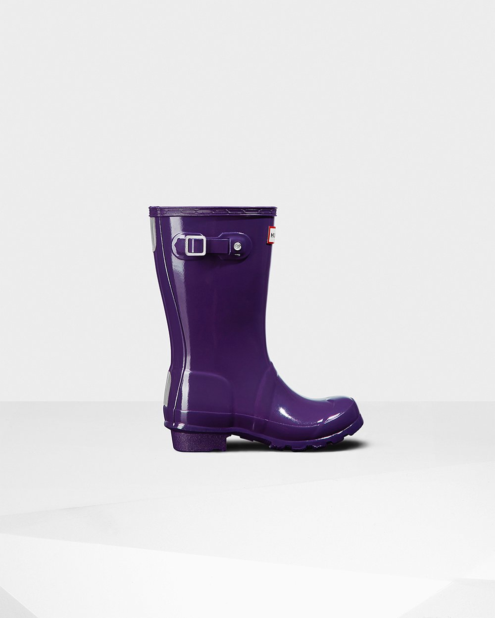 Botas de Lluvia Hunter Niños - Original Big Gloss - Azules Morados - XPSMINB-68